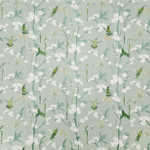 Carole Fabric Hummingbird Gathering Jade