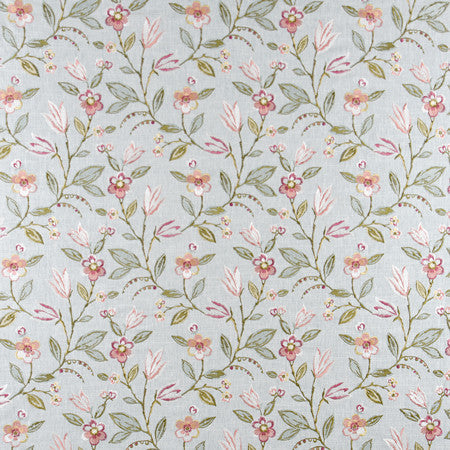 Bloom Away English Garden by Carole Designer Fabric From The Heart 58% Cotton, 42% Polyester India 12,000 Wyzenbeek Double Rubs 12 1/2" V, 13 1/8" H 52.25" - Swanky Fabrics -