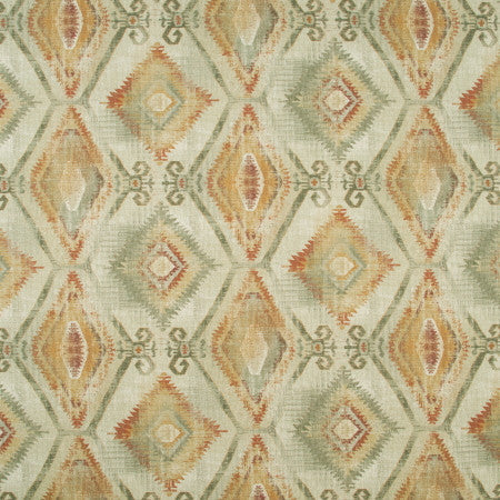 Cobblers Lane Sunset by Carole Designer Fabric DESERT WANDERER 100% Polyester- Soil & Stain Repellent India Passes 30,000 Double Rubs Wyzenbeek 25 1/4" V, 27" H 54" - Swanky Fabrics -