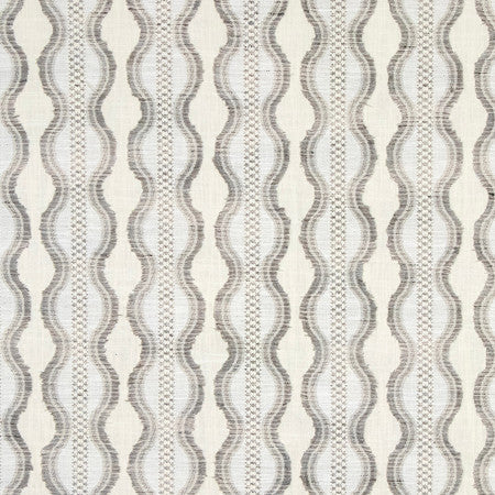 Level Up Fog by Carole Designer Fabric Earthbound 60% Cotton, 40% Polyester 14,000 Martindale Circular Rubs 3 1/4" V, 3 1/2" H 55" - Swanky Fabrics -