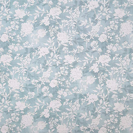 Calming Breath Dream Blue by Carole Designer Fabric Dewdrop 75% Cotton, 25% Linen-Soil Repellent Pakistan 25" V, 13 1/4" H HD 54" - Swanky Fabrics -