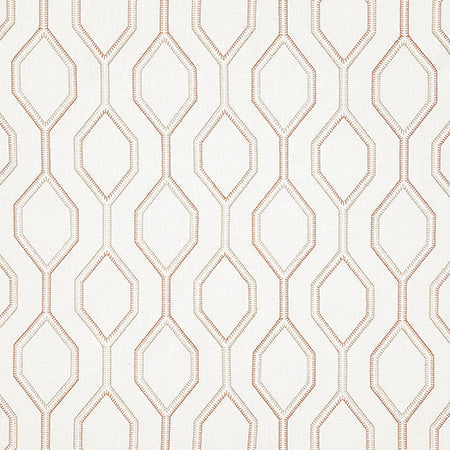 Going My Way Clay by Carole Designer Fabric Dawn & Dusk Base: 70% Cotton, 25% Polyester, 5% Linen, Embr: 61% Cotton, 22% Polyester, 13% Rayon, 4% Linen India 7 3/4" V, 6 1/2" H 52" - Swanky Fabrics -