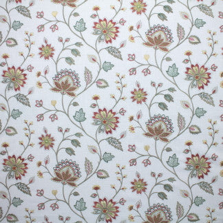 Completely Bouquet by Carole Designer Fabric Enclave 58% Cotton, 42% Polyester India Passes 30,000 Double Rubs Wyzenbeek Horizontal: 26" and Vertical: 12 1/8" V 52" - Swanky Fabrics -
