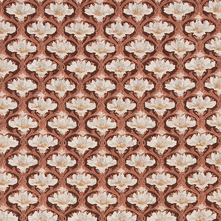 Tadworth Rose Dust by Carole Designer Fabric English Garden 100% Polyester 40,000 Wyzenbeek Double Rubs 6 5/8" V, 6 3/4" H 54" - Swanky Fabrics -