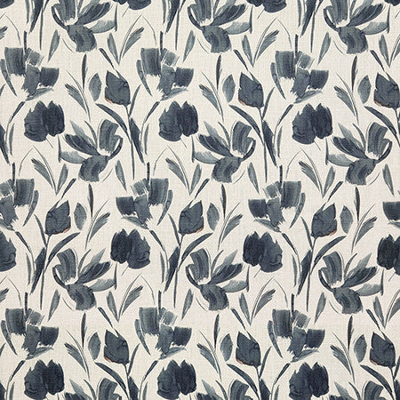 Gentle Garden Dusk by Carole Designer Fabric Earth & Stone 100% Cotton India 26 1/2" V, 13 1/2" H 54" - Swanky Fabrics -
