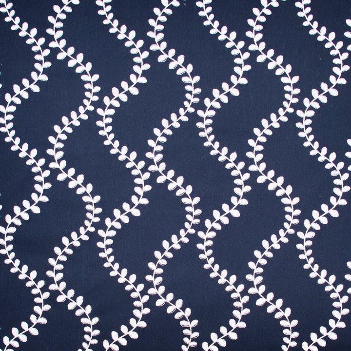 Come To Life Navy by Carole Designer Fabric Bluebird 100% Cotton India N/A Horizontal: 13 and Vertical: 7.625 52 - Swanky Fabrics -