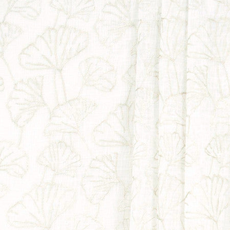 Island Culture Ivory by Carole Designer Fabric Sheer Intrigue 100% Polyester India N/A 11 3/8"V, 11 3/8" H 51" - Swanky Fabrics -