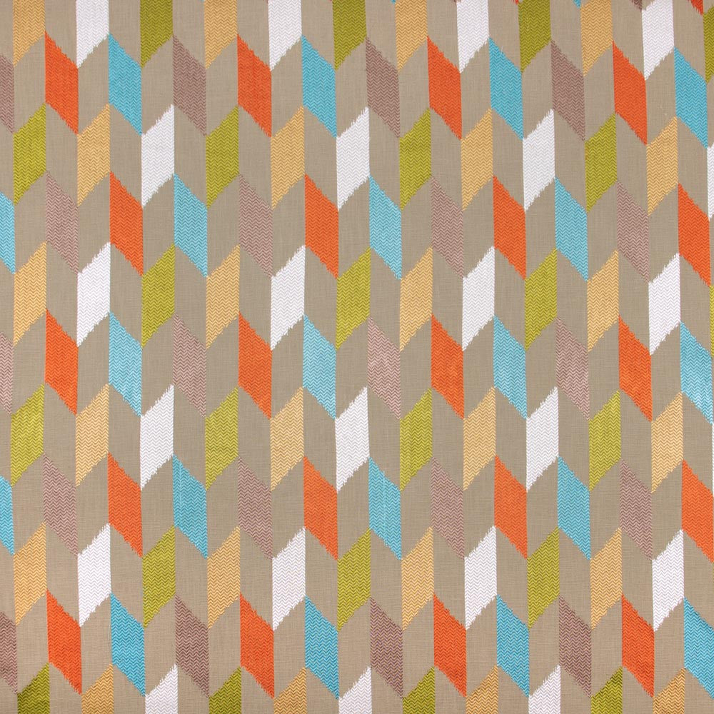 Talking Points Fiesta by Carole Designer Fabric Vibrance 100% Cotton India N/A Horizontal: 1025 and Vertical: 15375 52 - Swanky Fabrics -