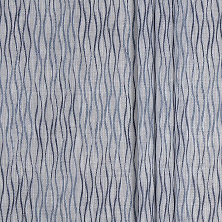 Whisper To You Surf Blue by Carole Designer Fabric Sheer Impressions 100% Polyester N/A 4 1/4" V 118" - Swanky Fabrics -