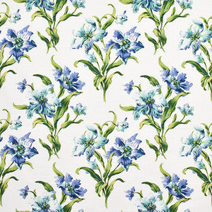Carole Fabric Vibrant Stems Cobalt