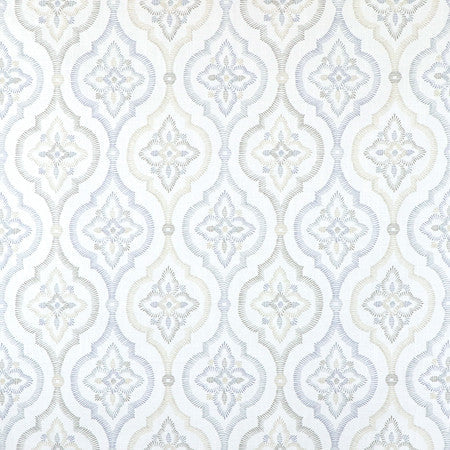 Your Life Story Seamist by Carole Designer Fabric Neutral Ground 100% Cotton Spain 9" V, 13 1/2" H 54"" - Swanky Fabrics -