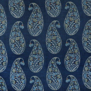 Carole Fabric Drop Of Paisley Prussian