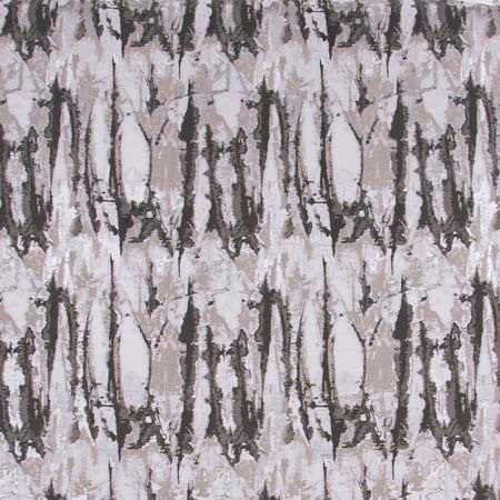 Artistic License Ash by Carole Designer Fabric Modern Edge 100% Polyester China 60,000 Wyzenbeek Double Rubs Horizontal: 15" and Vertical: 14" V 56" - Swanky Fabrics -