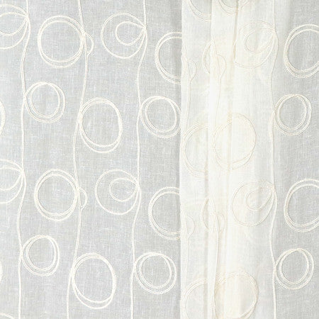 <p>Throw A Curve Butter by Carole Designer Fabric</p><p><strong>Required Minimum Quantity Purchase: 2 yards</strong></p><p>Book: Sheer Delight</p><p>Content: Base: 49% Viscose, 42% Polyester, 9% Cotton Embr: 100% Polyester</p><p>Origin: </p><p>Performance: N/A</p><p>Repeat: 8 1/4" V, 6 1/2" H</p><p>Width: 52*"</p>