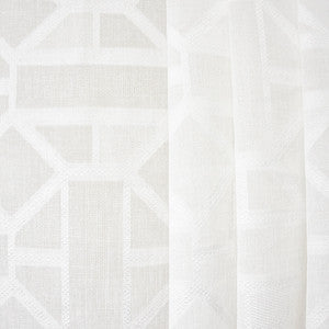 Carole Fabric Into View White