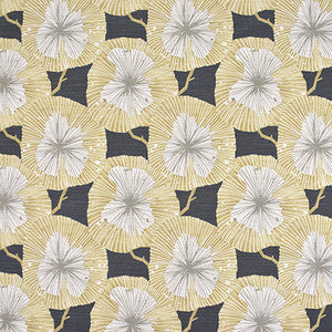 Carole Fabric Behind The Leaves Charcoal