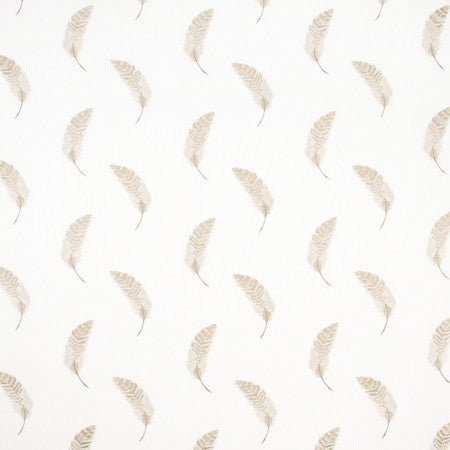 Feather Point Taupe by Carole Designer Fabric For The Window 52% Cotton, 48% Polyester India 9 1/4" V, 11" H 51" - Swanky Fabrics -