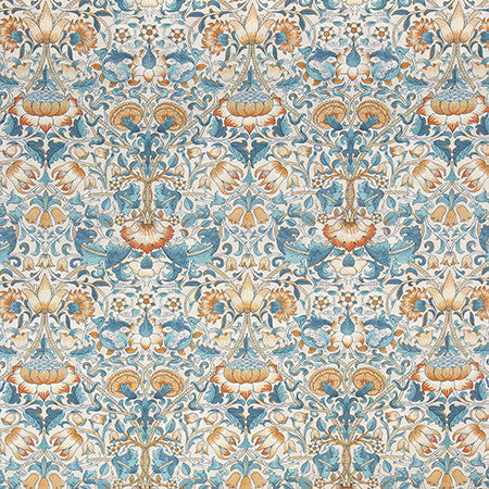 Steal The Show Rust by Carole Designer Fabric English Garden 100% Cotton N/A 24" V, 18 1/2" H 55" - Swanky Fabrics -