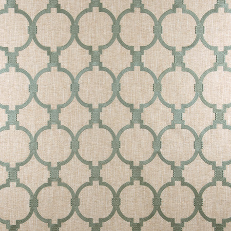 Bridges Connect Aloe by Carole Designer Fabric Well-Traveled 82% Polyester, 11% Cotton, 7% Linen India 15,000 Wyzenbeek Double Rubs </p><p>Repeat: 9 1/8" V, 6 3/4" H 52" - Swanky Fabrics -
