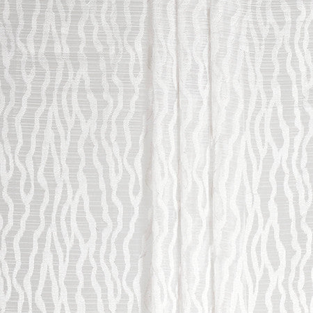 Jet Stream Grey by Carole Designer Fabric Sheer Impressions 100% Polyester N/A 7 1/2" V, 6 3/4" H 127" - Swanky Fabrics -
