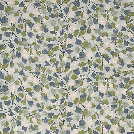 Instant Charm Herbal by Carole Designer Fabric English Garden 55% Linen, 45% Rayon-Stain Repellent 12,000 WyzenbeeK Double Rubs 12 1/4" V, 27 1/2" H 55" - Swanky Fabrics -