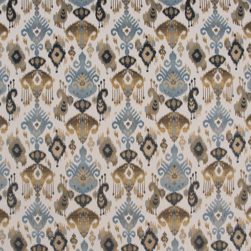 Last Note Indigo by Carole Designer Fabric Desert Wanderer 100% Polyester China N/A Horizontal: 1475 and Vertical: 15125 57 - Swanky Fabrics -