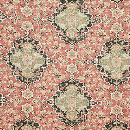 Dallington Henna Red by Carole Designer Fabric Dawn & Dusk 100% Cotton Pakistan 25,000 WYZENBEEK DOUBLE RUBS 24 1/2" V, 13 1/2" H HD 54" - Swanky Fabrics -