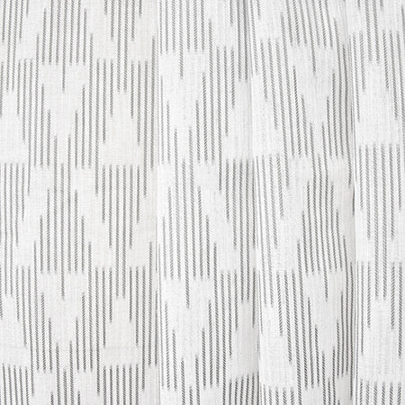 Stand Here Gray by Carole Designer Fabric Sheer Luxury 100% Polyester TURKEY 11 3/8" V, 7 7/8" H 118" - Swanky Fabrics -