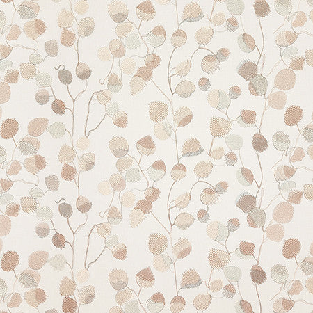 Be The Magic Blush by Carole Designer Fabric Dawn & Dusk Base: 72% Cotton, 28% Polyester. Embr: 100% Polyester India 30,000 WYZENBEEK DOUBLE RUBS 12 3/8" V, 26 3/4" H 53.25" - Swanky Fabrics -