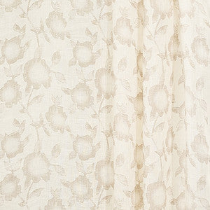 Carole Fabric Cottage Roses Natural