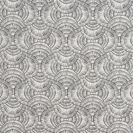 Fan Over Iron by Carole Designer Fabric Earth & Stone 85% Cotton, 15% Linen Pakistan 13 1/2" V, 13 1/2" H 54" - Swanky Fabrics -