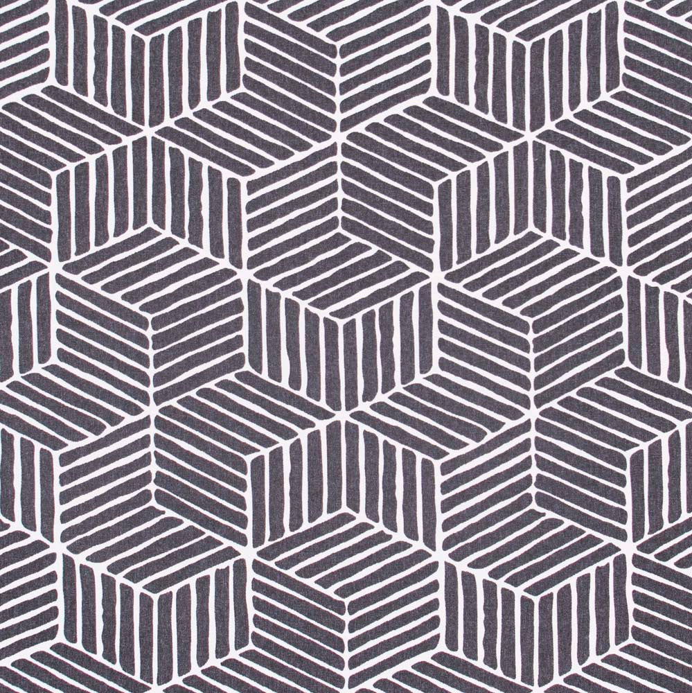 Revolving Door Charcoal by Carole Designer Fabric Modern Edge 100% Polyester India N/A Horizontal: 13.75 and Vertical: 19.875 55 - Swanky Fabrics -