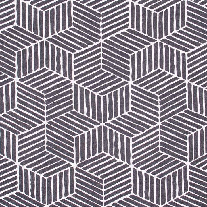 Revolving Door Charcoal by Carole Designer Fabric Modern Edge 100% Polyester India N/A Horizontal: 13.75 and Vertical: 19.875 55 - Swanky Fabrics -