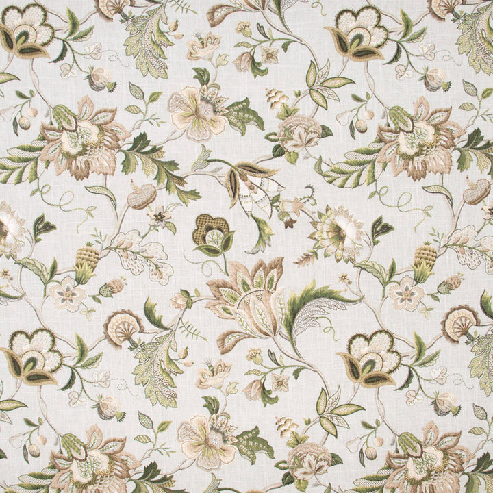 Southern Trails Sage by Carole Designer Fabric Blue Forest 55% Linen, 45% Rayon-SSR Printed In USA Passes 15,000 Double Rubs Wyzenbeek Horizontal: 27 and Vertical: 27 54 - Swanky Fabrics -