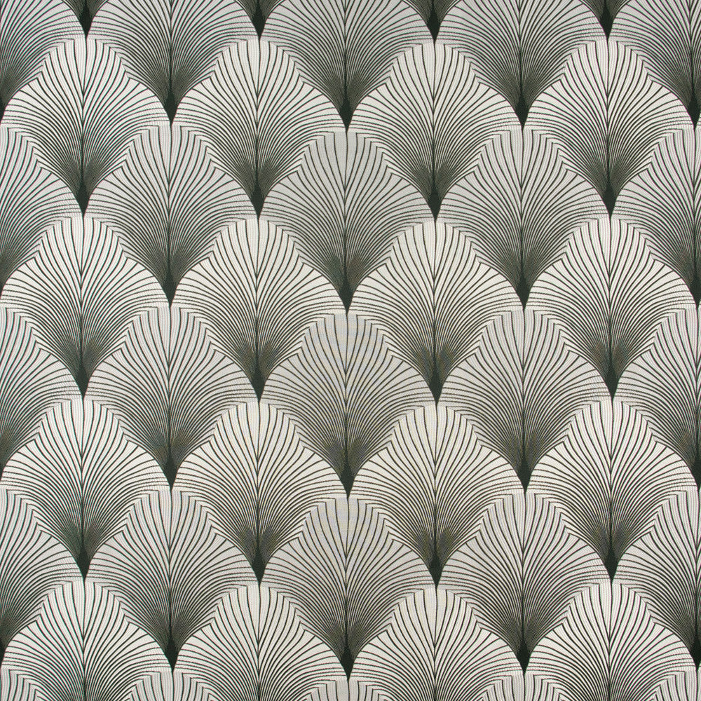 Fan Away Pewter by Carole Designer Fabric Birch 100% Polyester China N/A Horizontal: 10 and Vertical: 10 55 - Swanky Fabrics -