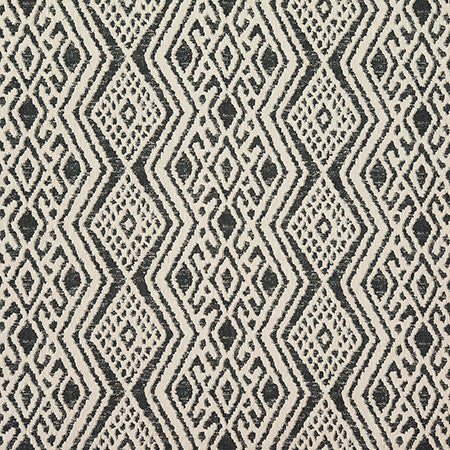 Double Sided Charcoal by Carole Designer Fabric Earth & Stone 79% Cotton, 21% Polyester India N/A 7 7/8" V, 13 3/8" H 52.75" - Swanky Fabrics -