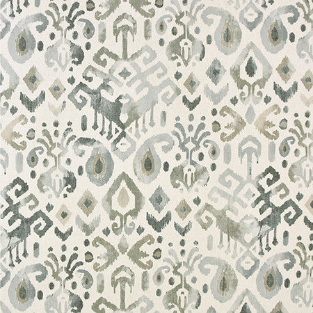 Change The World Slate by Carole Designer Fabric Moonstone 50% Polyester, 24% Cotton, 14% Linen, 12% Viscose Turkey 28" V, 13 1/2" H 54" - Swanky Fabrics -