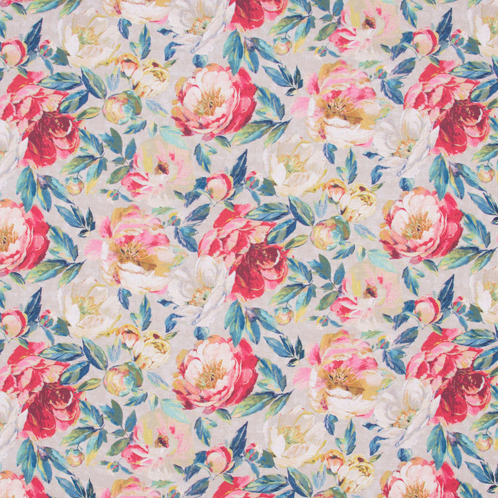Full Of Intrigue Rainbow by Carole Designer Fabric Azalea 51% Linen, 49% Cotton UK N/A Horizontal: 13.5 and Vertical: 18 53 - Swanky Fabrics -
