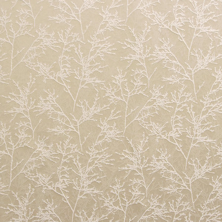 Bare Trees Alabaster by Carole Designer Fabric Marble & Brass 68% Polyester, 32% Viscose Turkey 20,000 Martindale Circular Rubs 13 3/4" V, 27 1/2" H 59" - Swanky Fabrics -