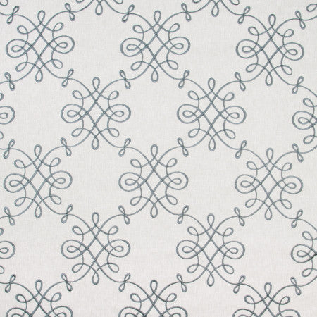 State Of Grace Dusk Blue by Carole Designer Fabric DESERT WANDERER 60% Polyester, 30% Cotton, 10% Linen India N/A Horizontal: 13" and Vertical: 15 3/4" V 50" - Swanky Fabrics -