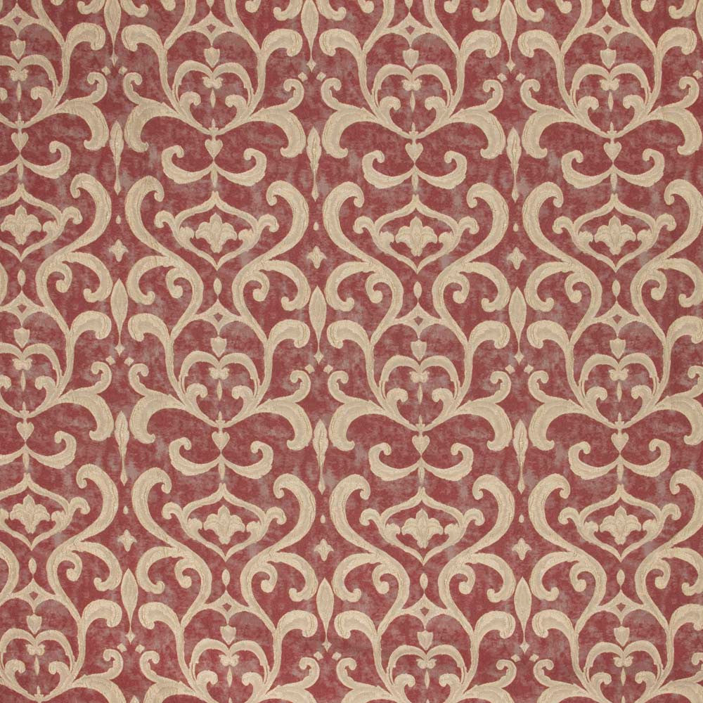 Family Heirloom Brick by Carole Designer Fabric Mulberry Sangria 65% Polyester, 35% Viscose Turkey N/A Horizontal: 11125 and Vertical: 165 55 - Swanky Fabrics -