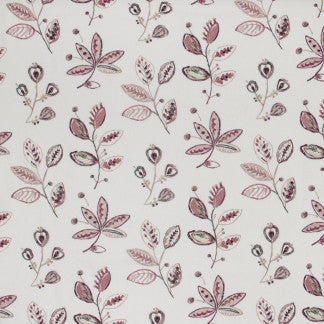 Well Wishes Sangria by Carole Designer Fabric Mulberry Sangria 70% Polyester, 30% Linen India N/A </p><p>Repeat: 18 7/8" V, 25 1/2" H HD 51" - Swanky Fabrics -
