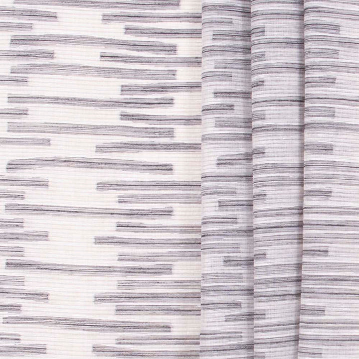 Endless Options Chrome by Carole Designer Fabric Sheer Intrigue 75% Polyester, 25% Linen Turkey N/A Horizontal: 11.5 and Vertical: 23 59 - Swanky Fabrics -