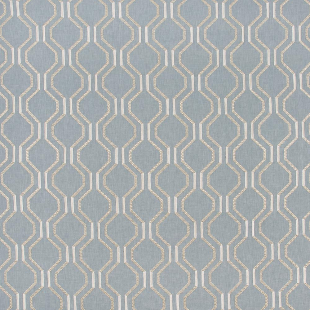 Dream Date Cornflower by Carole Designer Fabric Mountain Sky 52% Cotton, 48% Polyester India Passes 30,000 Double Rubs Wyzenbeek Horizontal: 625 and Vertical: 625 52 - Swanky Fabrics -