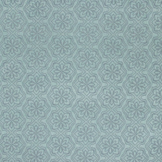 Seeing Stars Spa Blue by Carole Designer Fabric Seamist 70% Polyester, 30% Cotton India N/A Horizontal: 13" and Vertical: 5 5/8" 52" - Swanky Fabrics -