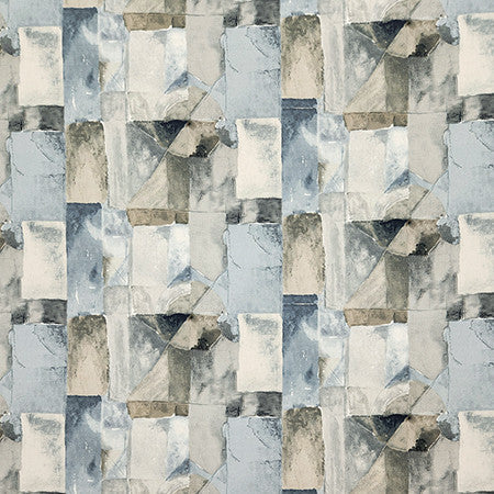 Fun Pick Vista Blue by Carole Designer Fabric Dewdrop 100% Cotton Turkey 12 1/4" V, 13 1/2" H HD 54.5" - Swanky Fabrics -