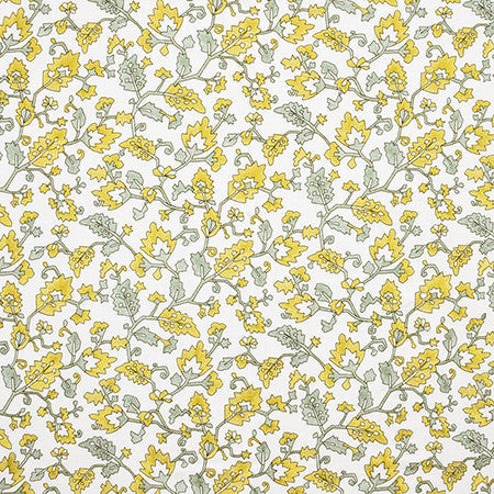 Almost Got It Citrine by Carole Designer Fabric Artisan Base: 100% Cotton. Embr: 78% Viscose, 22% Poly INDIA 15 1/4" V, 25 3/4" H HD 52" - Swanky Fabrics -