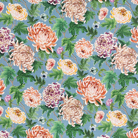 Love Song Multi by Carole Designer Fabric First Impressions 90% Cotton, 10% Linen Pakistan 27" V, 13 1/2" H HD 54" - Swanky Fabrics -