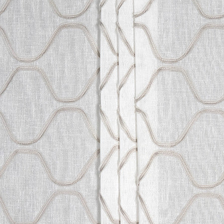 Inner Peace Shadow by Carole Designer Fabric Sheer Impressions Base: 100% Polyester Embr: 100% Polyester N/A 6" V, 6" H 112*" - Swanky Fabrics -