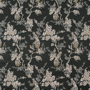 Carole Fabric Bird In Waiting Noir
